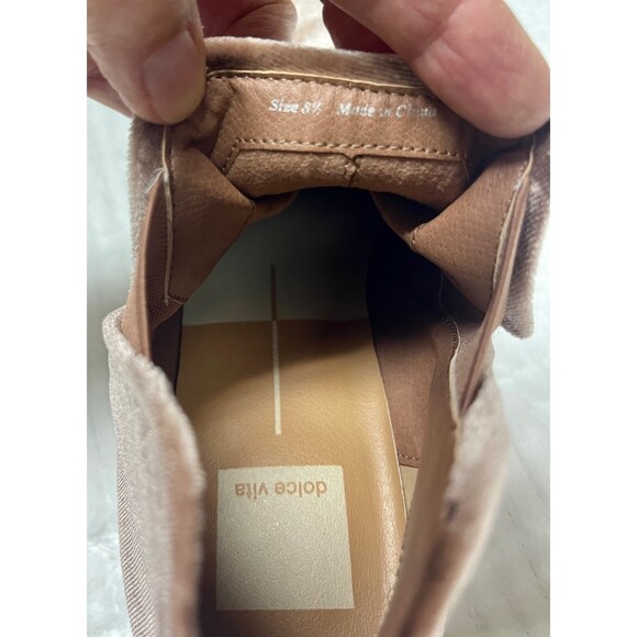 DOLCE VITA Tay Velvet Ankle Booties, Rose, Sz 8.5 - Picture 9 of 9